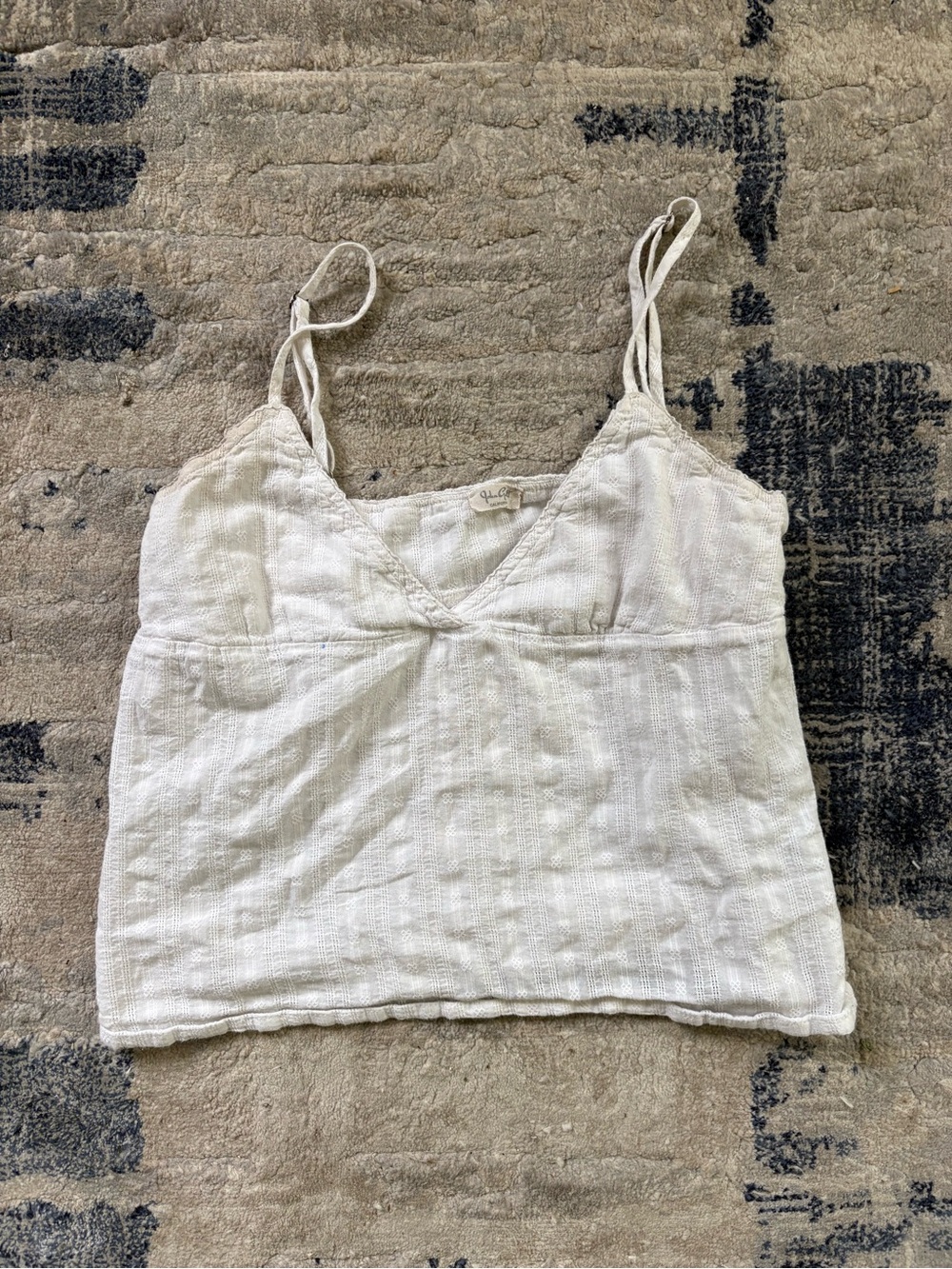 Brandy Melville John galt eyelet tank